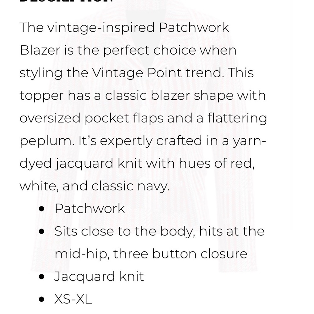 Cabi Patchwork Blazer - image 5